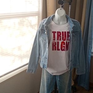 True Religion cotton crew neck graphic short sleeve t-shirt size 2X